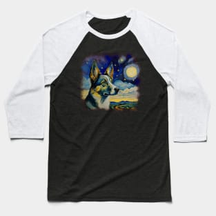 Australian Blue Cattle Dog by VanGogh Baseball T-Shirt